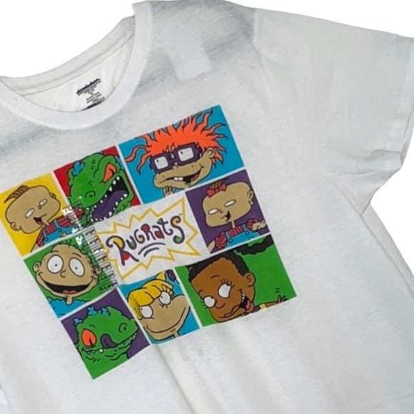 Nickelodeon Tops - Nickelodeon Rug Rats Rugrats T-Shirt Size L Med XL white unisex short sleeve